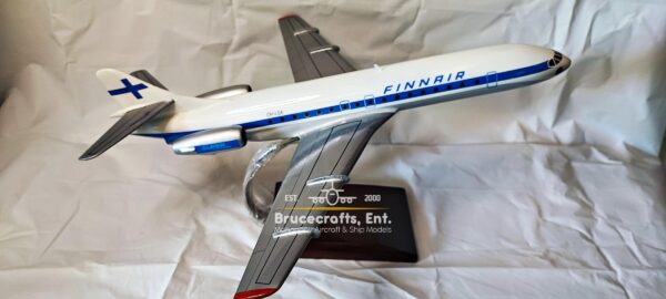 Sud Aviation Super Caravelle Finnair Aircraft with detailed craftsmanship.